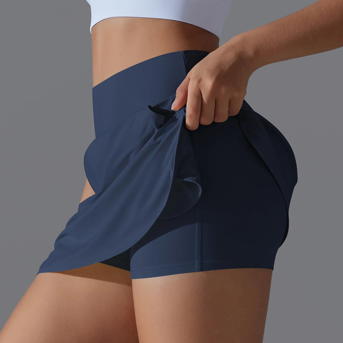 HamidouCN Outdoor Sports Yoga Skirt High Waist Breathable For Women