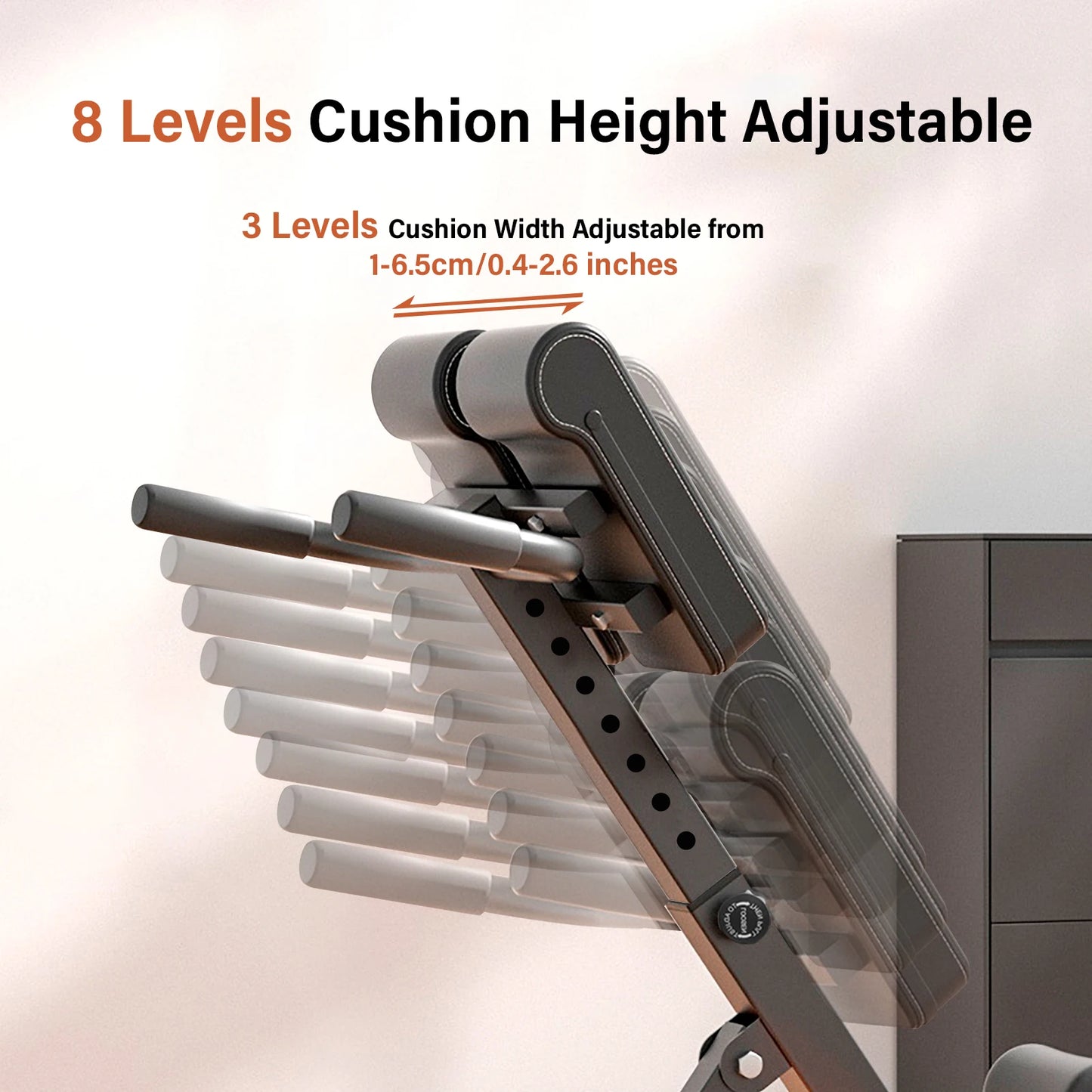 Foldable Roman Chair Back Extension Bench Adjustable Hyperextension Gym Equipment