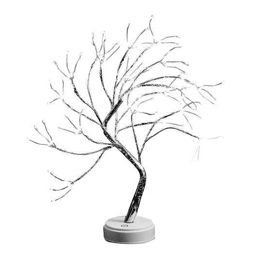 20 Inch Bonsai Tree Light Tabletop LED Night Light USB Powered Touch Switch
