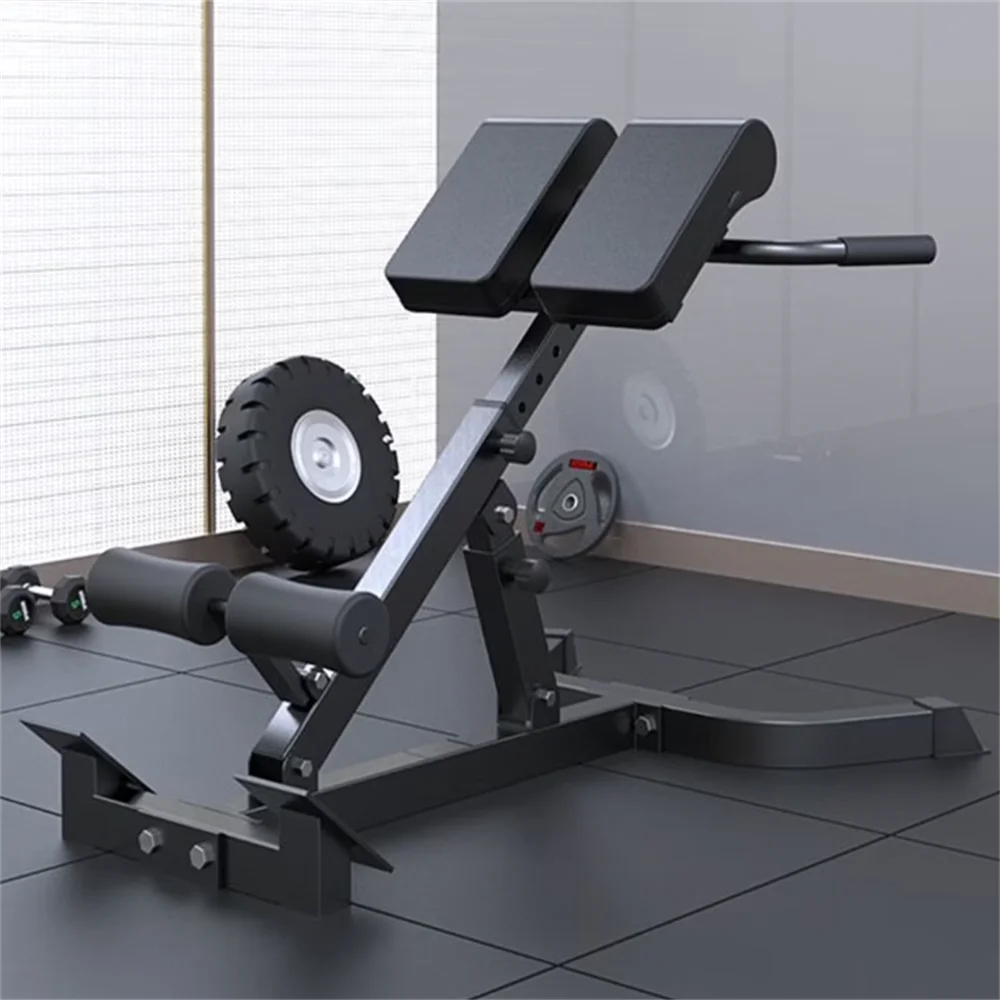 Foldable Roman Chair Back Extension Bench Adjustable Hyperextension Gym Equipment