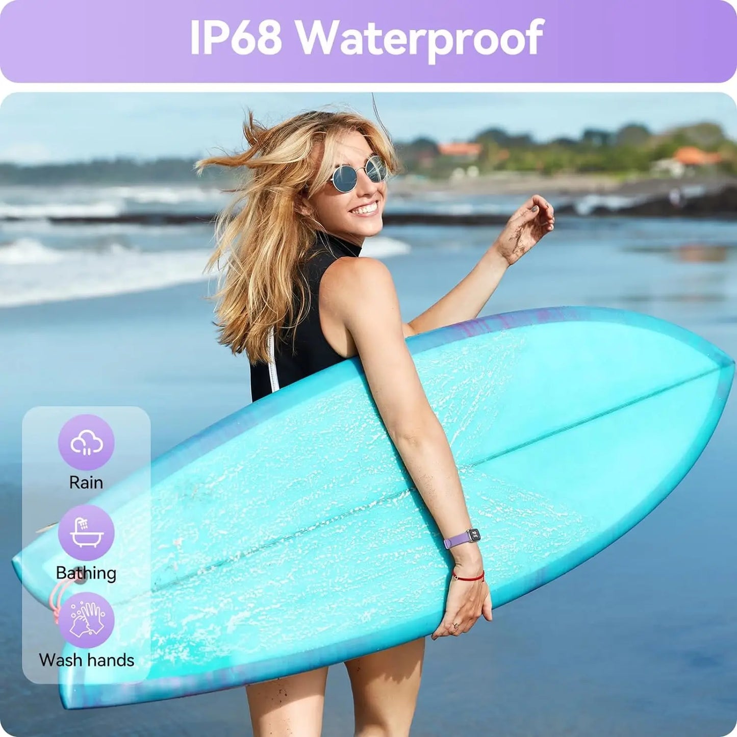 Anyloop Fitness Tracker Heart Rate Blood Oxygen Sleep Monitor