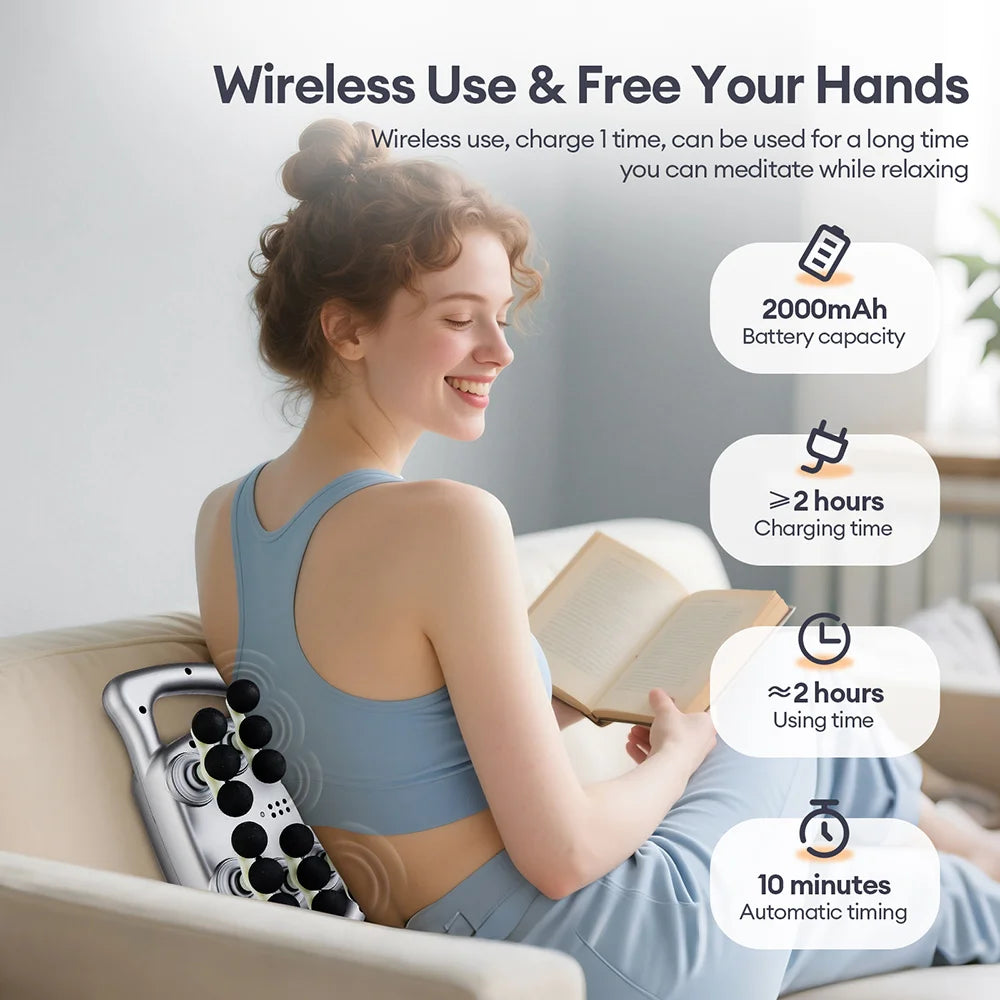 24 Head Fascia Gun With 9 Modes High Frequency Body Massage Massager