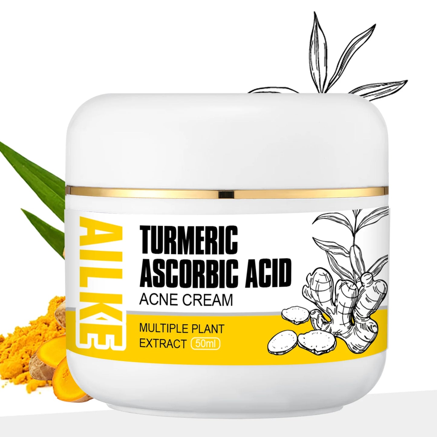 AILKE Organic Turmeric Skin Care Set Brightening Acne Treatment
