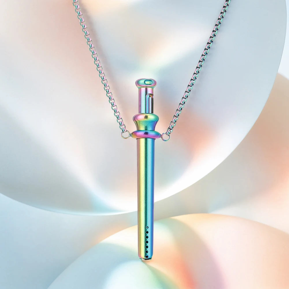 Breathing Resistance Whistle Necklace For Meditation And Anxiety Relief