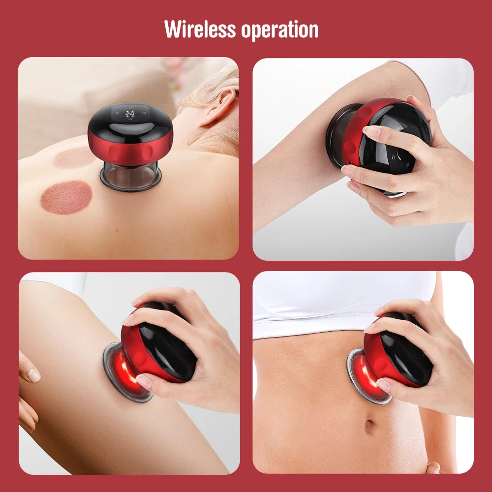 PastSky Electric Heating Vacuum Cupping Massage Device for Health