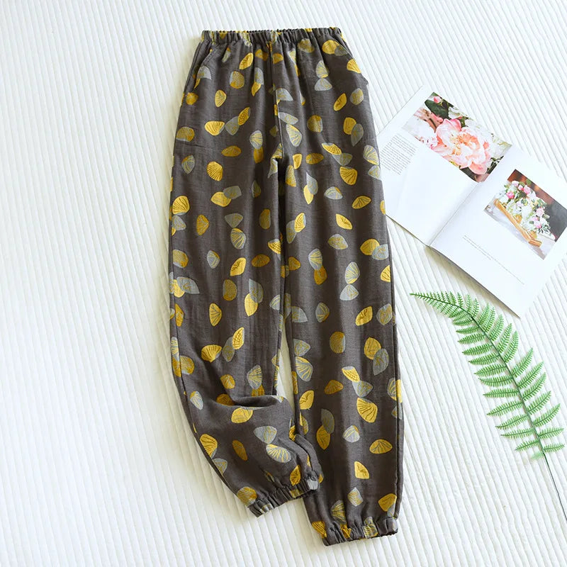 Cloud Cotton Story Womens Hundred Percent Cotton Pajamas Crepe Pants