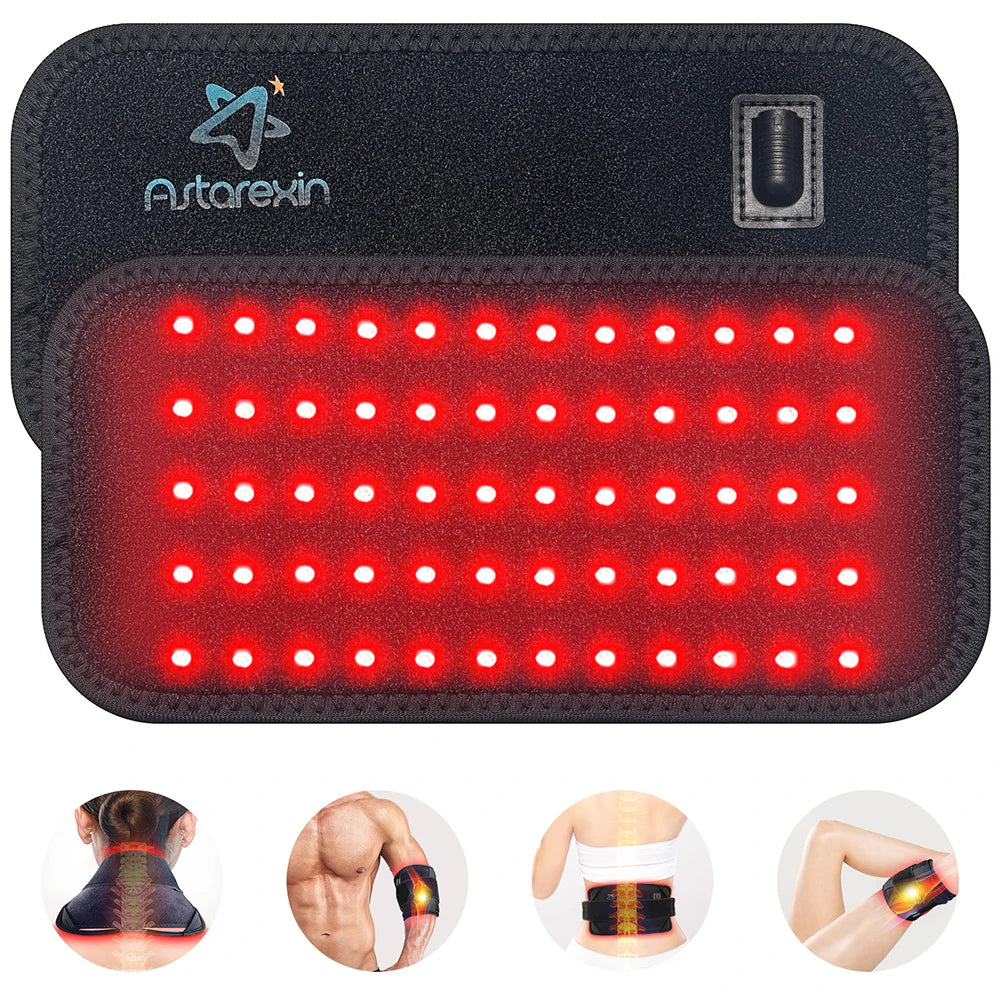 Red Light Therapy Waist Belt with 60 LEDs 660nm and 120 LEDs 850nm Near Infrared