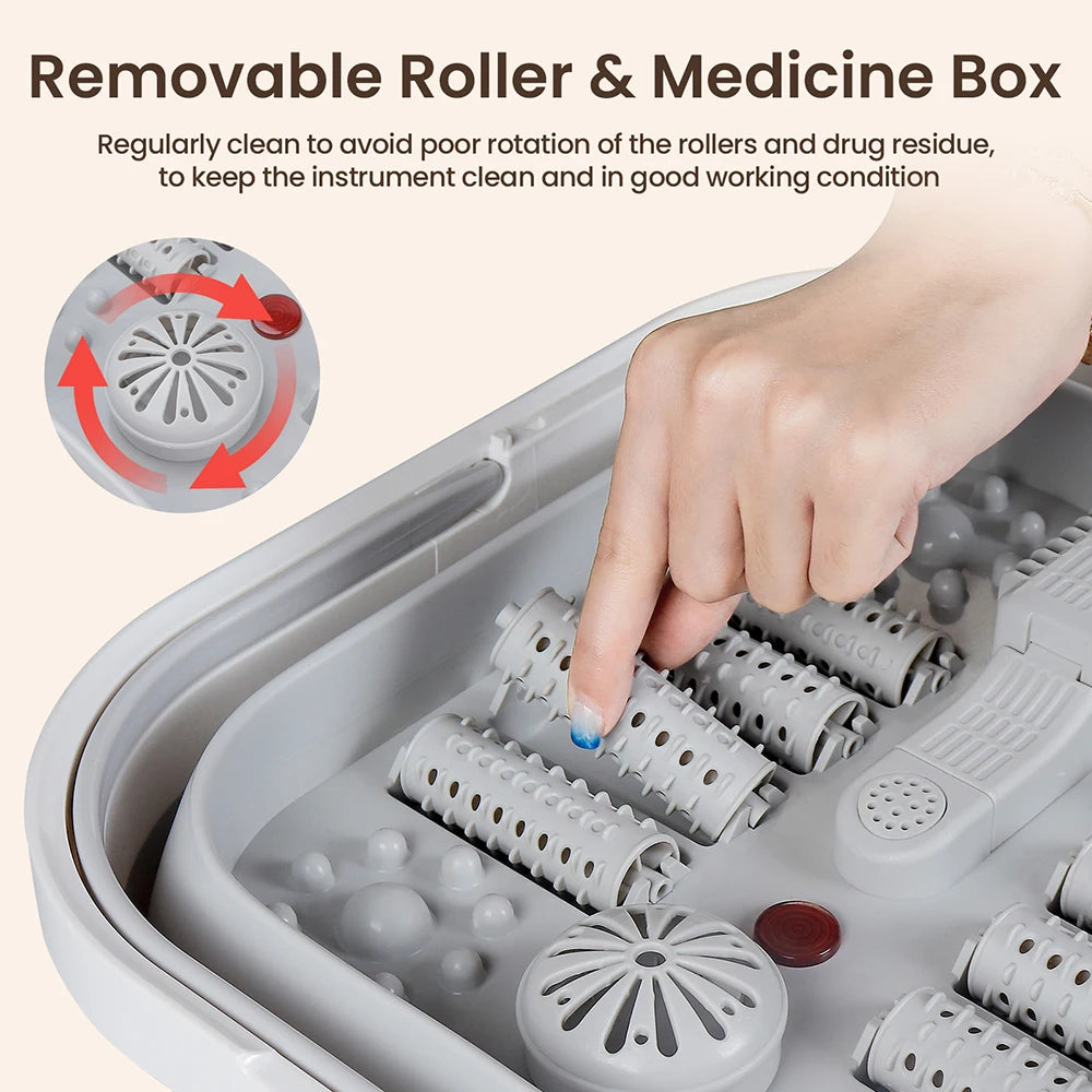 Portable Thermostatic Foot Massage Tub Foldable Foot Bath For Home Use