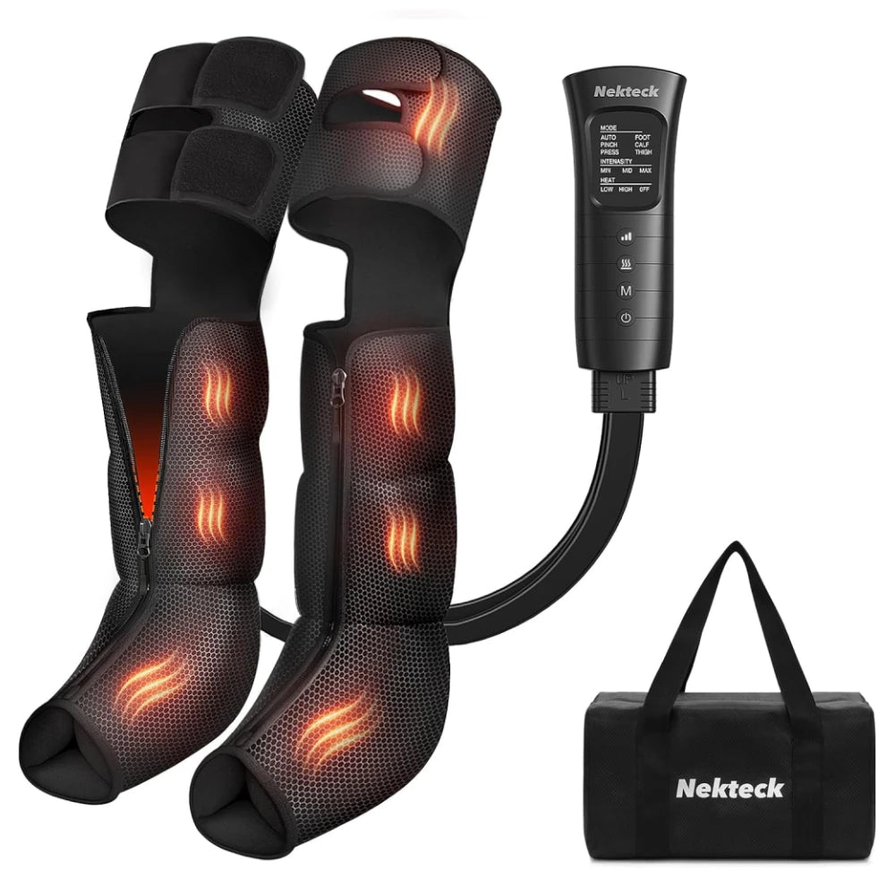 Nekteck Leg Compression Massager With Heat 2 Settings 6 Modes Air Boots