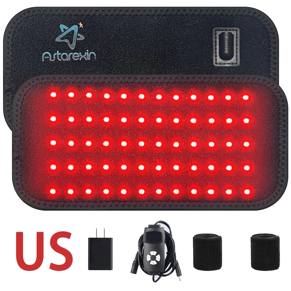 Red Light Therapy Waist Belt with 60 LEDs 660nm and 120 LEDs 850nm Near Infrared