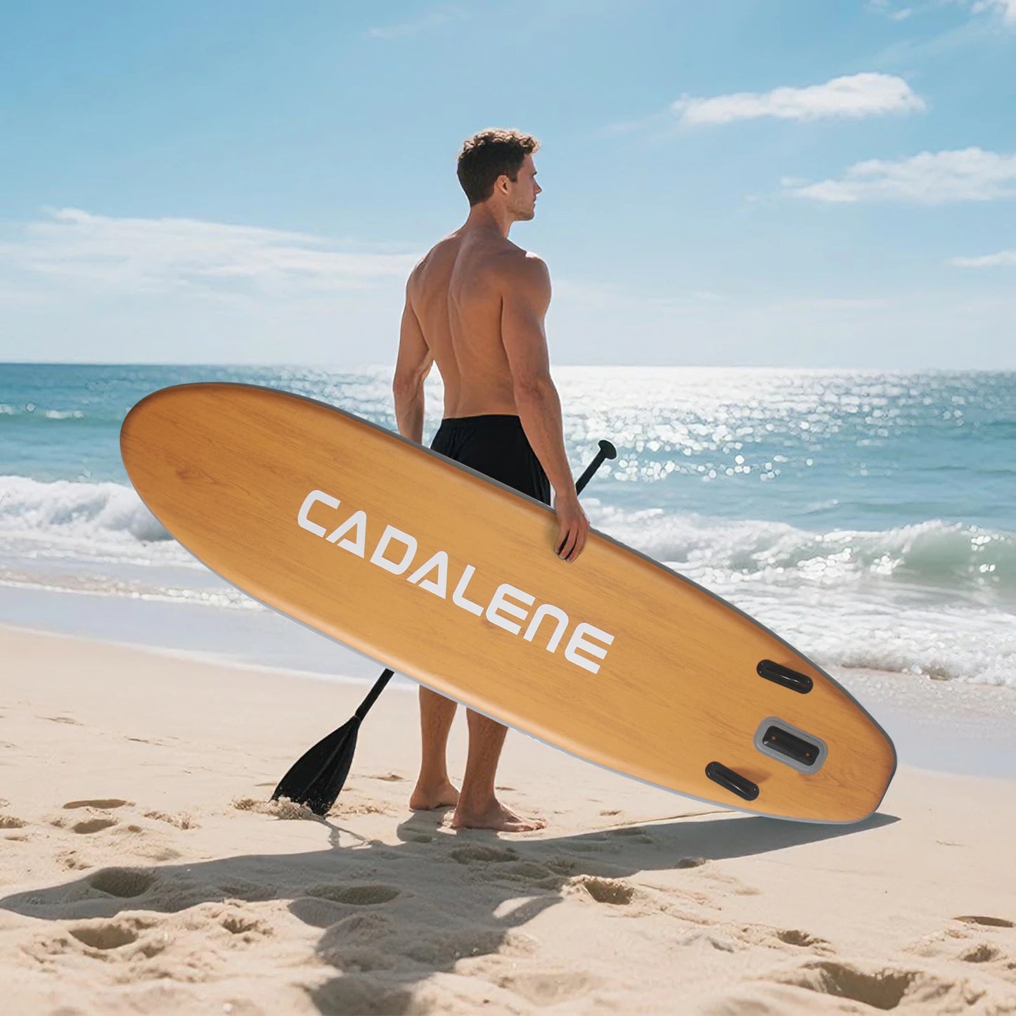 CADALENE Inflatable Stand Up Paddle Board 10ft 8in x 30in x 6in For Adults