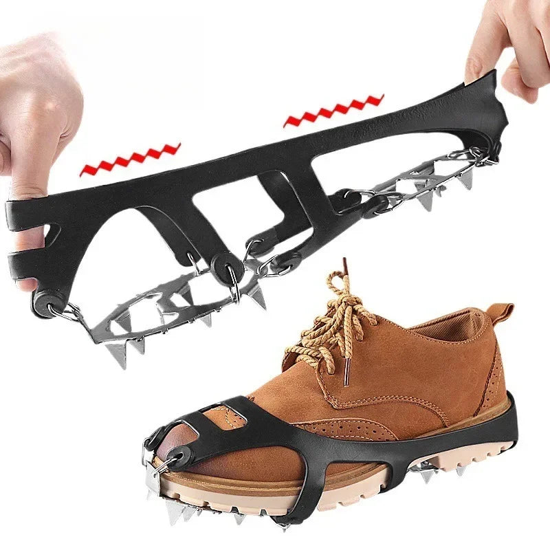 18 Teeth Ice Gripper Spike For Shoes Winter Anti Slip Crampons