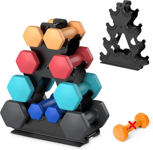 Space-Saving Dumbbell Rack Stand For Home Gym Organization