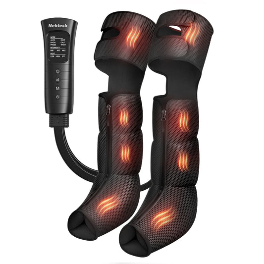 Nekteck Leg Compression Massager With Heat 2 Settings 6 Modes Air Boots