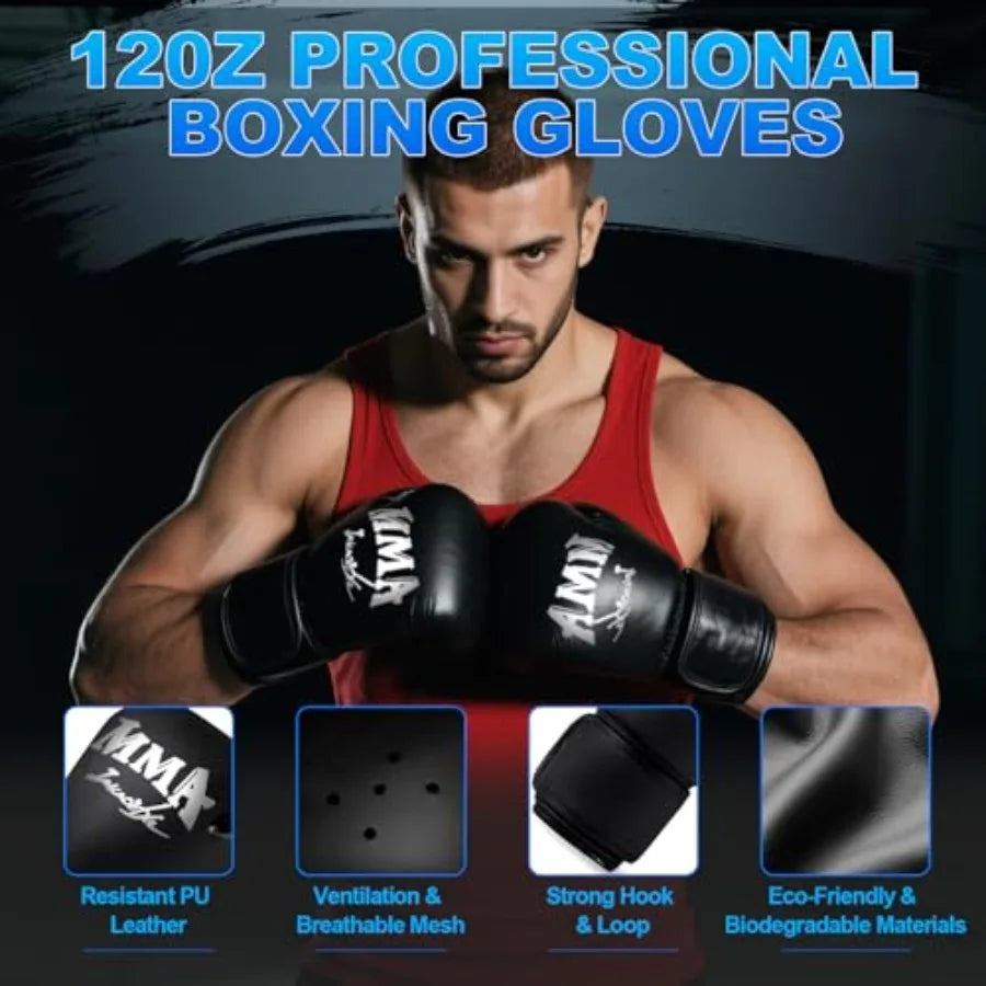 Punching Bag Set For Adults With Heavy Boxing Bag And Gloves