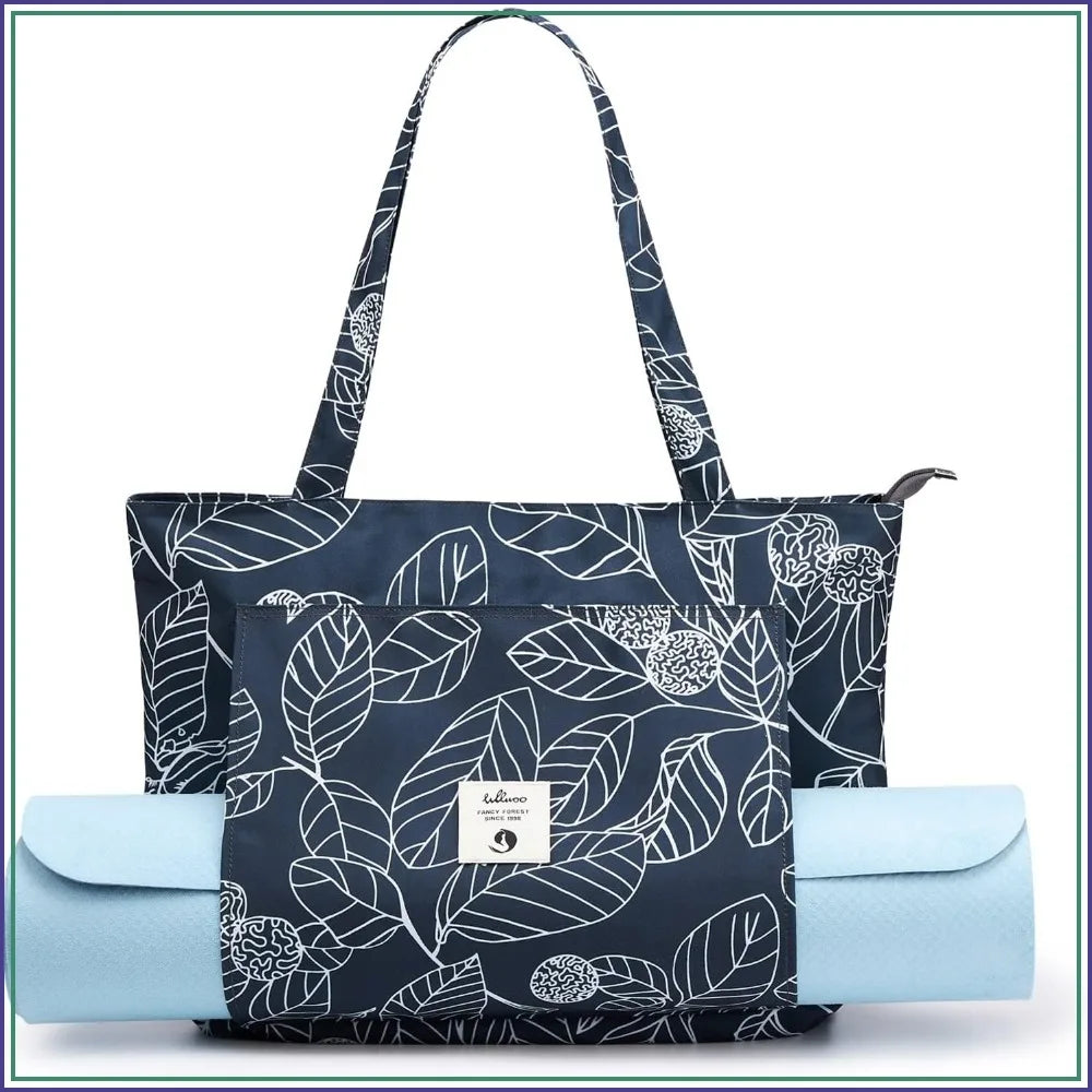 Canvas Yoga Bag With Mat Carrier For Women And Travel