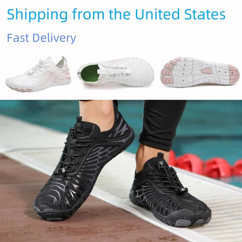 COMFYTRIP All-Weather Quick-Dry Water Hiking Shoes Non-Slip Lightweight Beach Sneaker