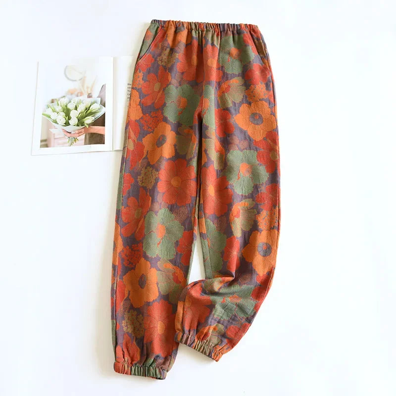 Cloud Cotton Story Womens Hundred Percent Cotton Pajamas Crepe Pants