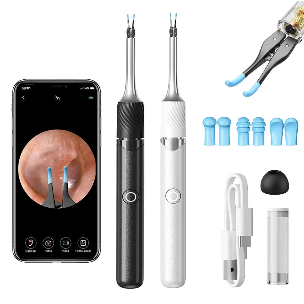SUNUO Ear Wax Removal Visual Otoscope Kit With Tweezers