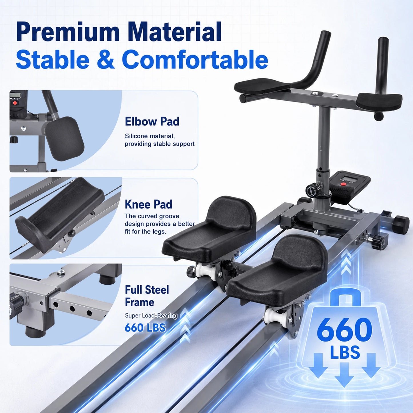 Crawling Machine Adjustable Back Stretcher For Home Gym Cardio Training