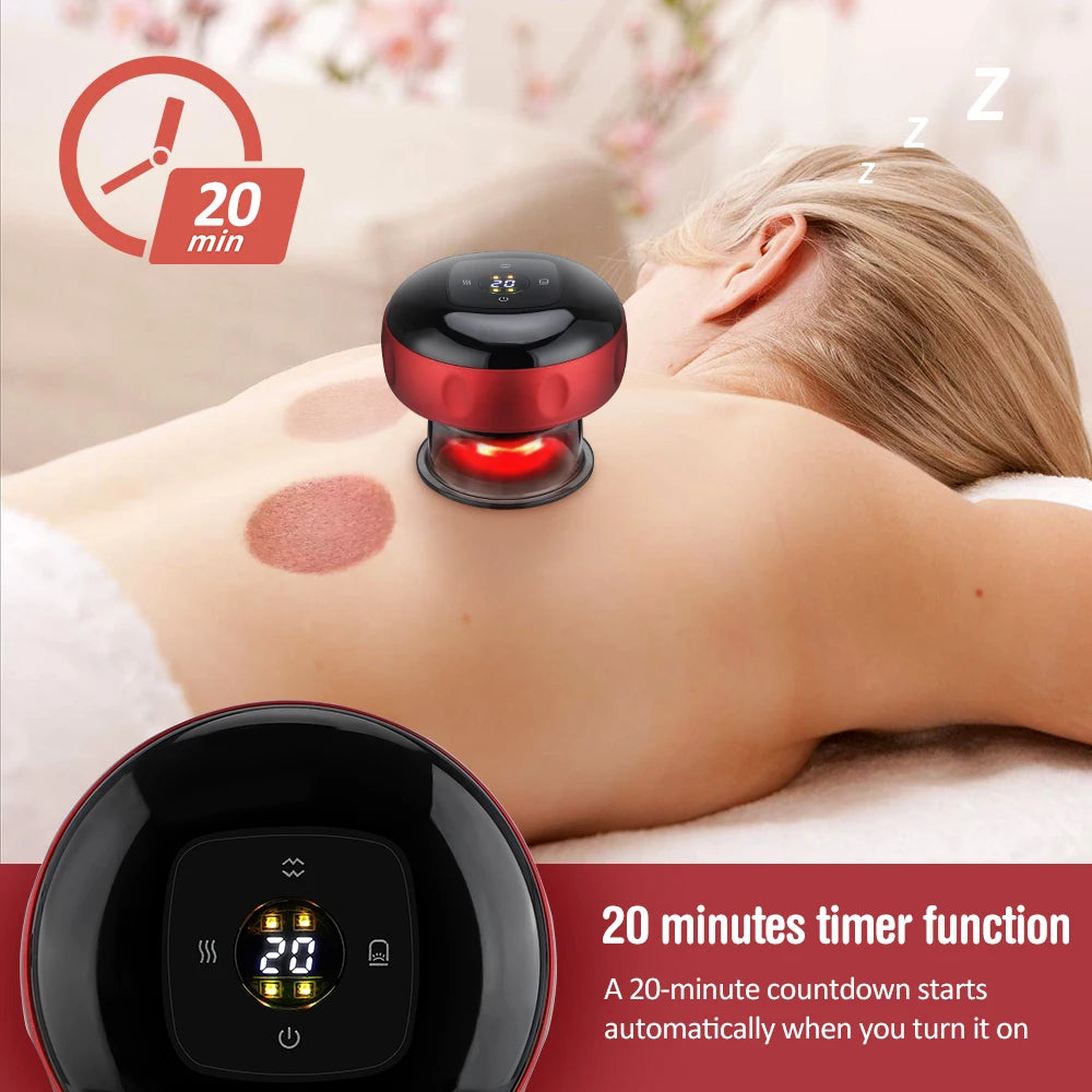 PastSky Electric Heating Vacuum Cupping Massage Device for Health