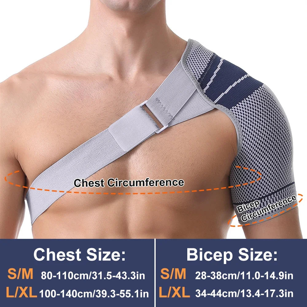 Ambidextrous Adjustable Shoulder Brace For Men Women Left And Right