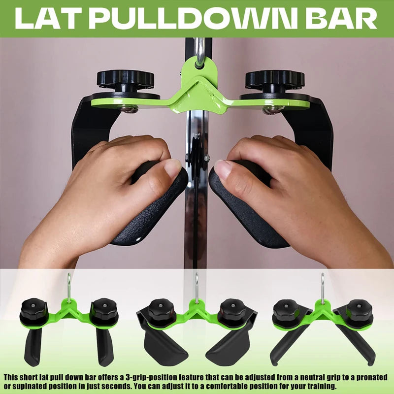Adjustable Lat Pulldown Bar Attachments For Gym And Home Gym