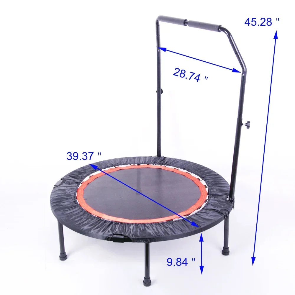 40 Inch Mini Exercise Trampoline Indoor Rebounder With Safety Pad 300 Lbs