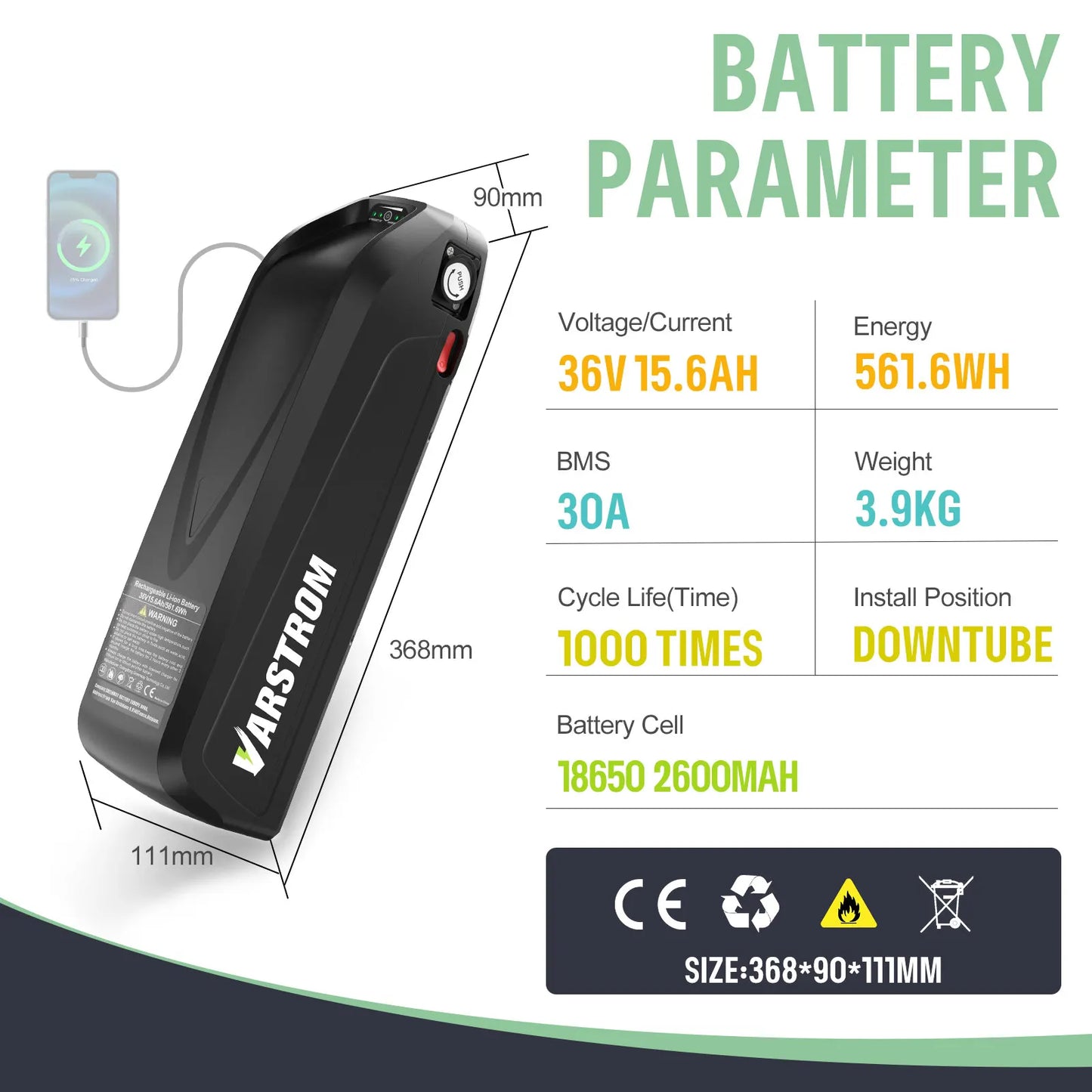 Original Ebike Battery 52V 48V 36V Hailong 18650 21700 Pack For Bafang Tongsheng