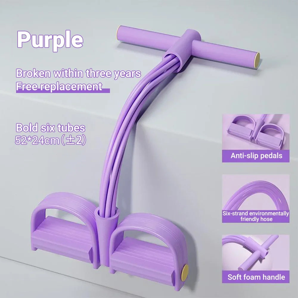 6-Tube Resistance Band Multi-Function Tension Rope