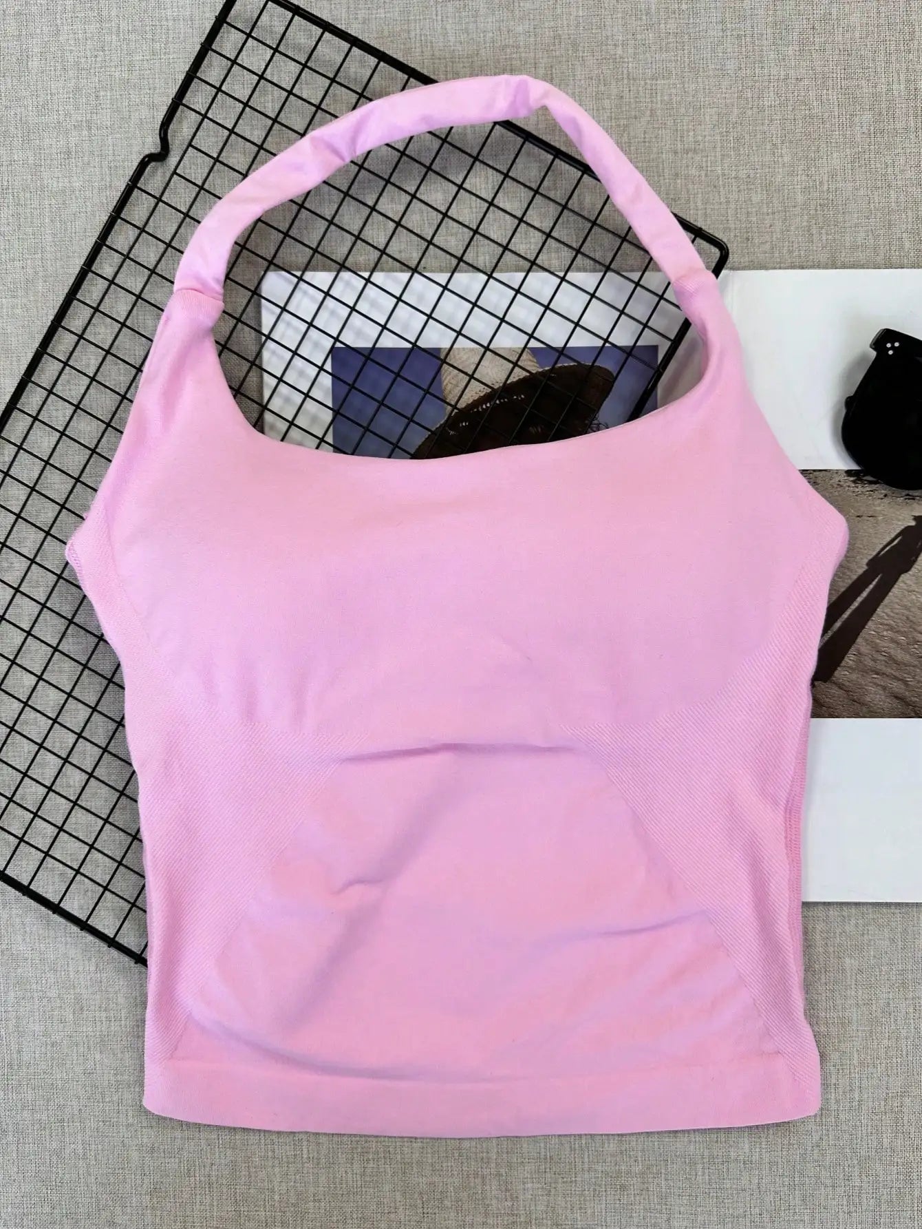Seamless Camisole Sports Tank With Built In Removable Padding Yoga