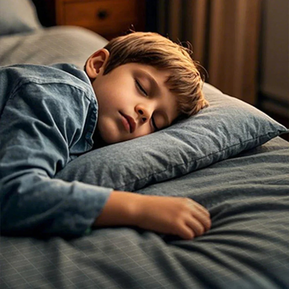 Astarexin Earthing Fitted Sheet Organic Cotton With Silver Fiber Grounding