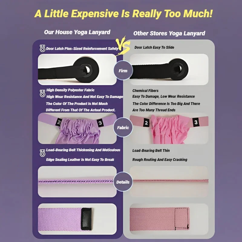 Adjustable Aerial Yoga Strap for Stretching and Flexibility Training