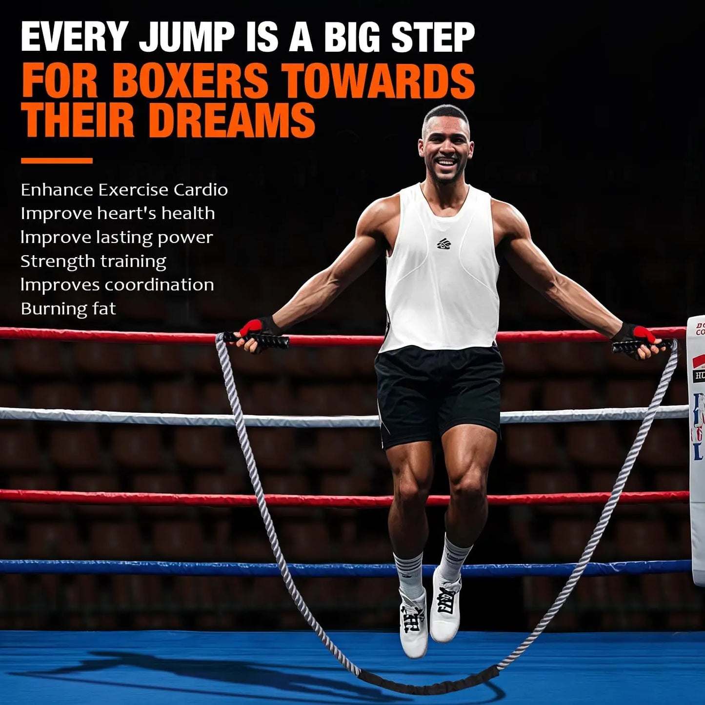 Weighted Jump Rope For Fitness And Boxing Cardio Home Gym