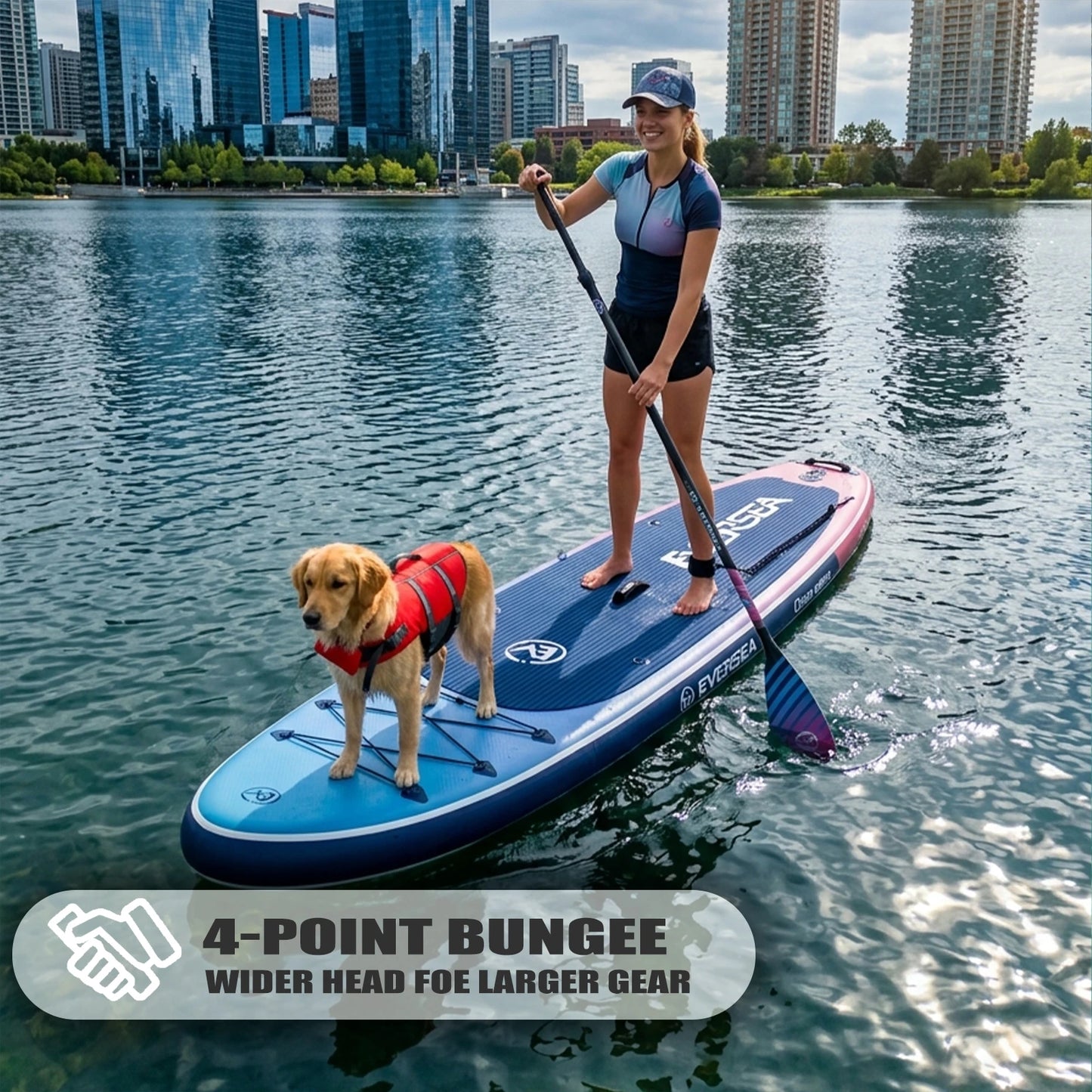 Eggory Inflatable Stand Up Paddleboard Family Friendly For Travel