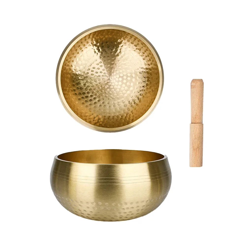 Tibetan Brass Singing Bowl Handmade for Sanskrit Yoga Meditation Healing