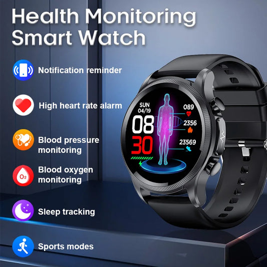 ECG Smart Watch With Ultra-Advanced Heart-Rate SpO2 Blood-Pressure Monitoring Elite