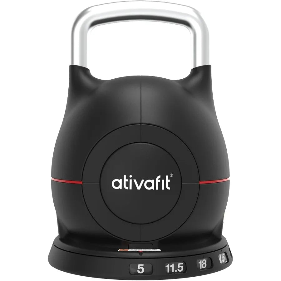 Ativafit 7 In 1 Adjustable Kettlebell 544lbs With Aluminum Handle Safety Lock