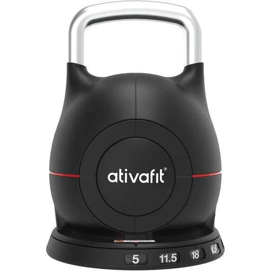 Ativafit 7 In 1 Adjustable Kettlebell 544lbs With Aluminum Handle Safety Lock