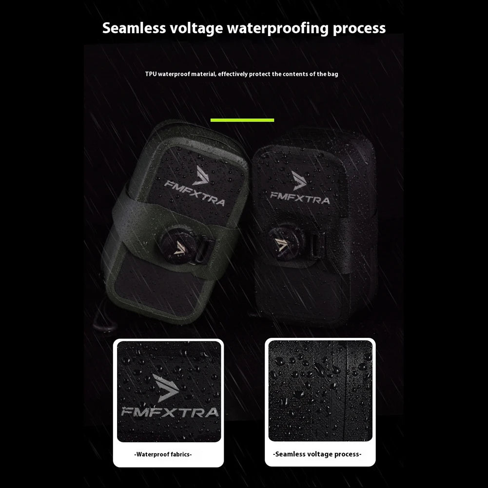 Under Seat Bicycle Bag Waterproof Saddle Bag Strap On For Mountain Bikes