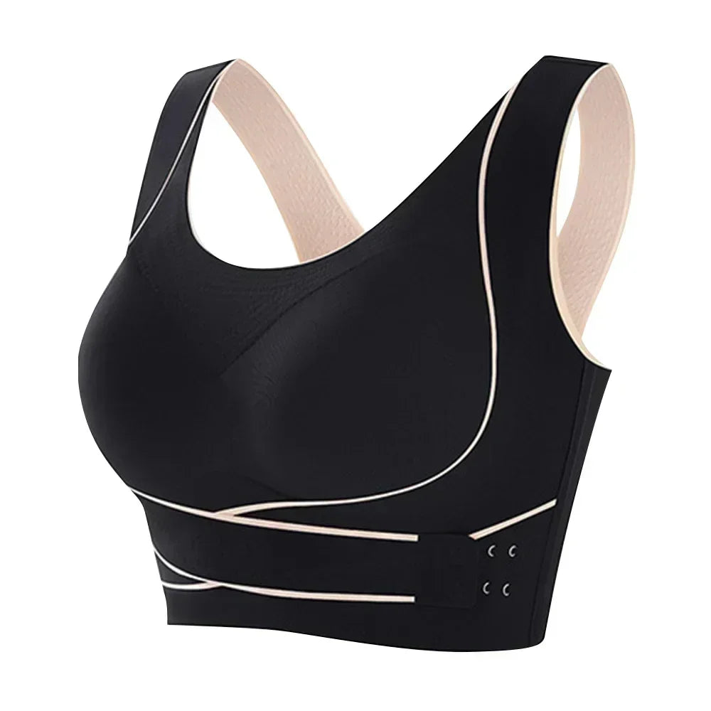Wireless Padded Sports Bra For Women Breathable Gym Yoga Low Impact