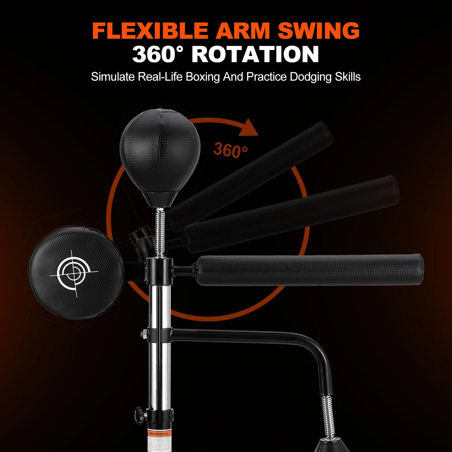 5 in 1 Free Standing Punching Bag with Adjustable Height for Adults and Kids