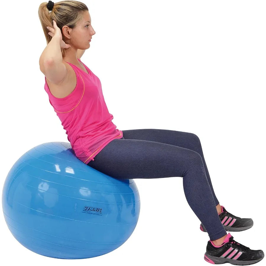 Gimniku 45 Balance Ball Yellow 17.7 Inches PVC Ages 3 Plus Physical Therapy