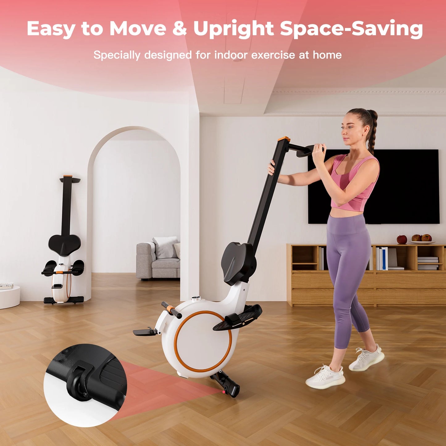 Home Rowing Machine With 32-Level Resistance And 300lb Capacity