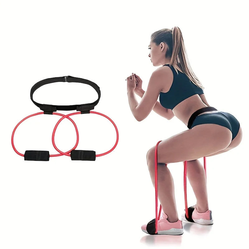 Yoga Leg Slimming Elastic Traction Belt For Hip Fitness And Butt Lifting