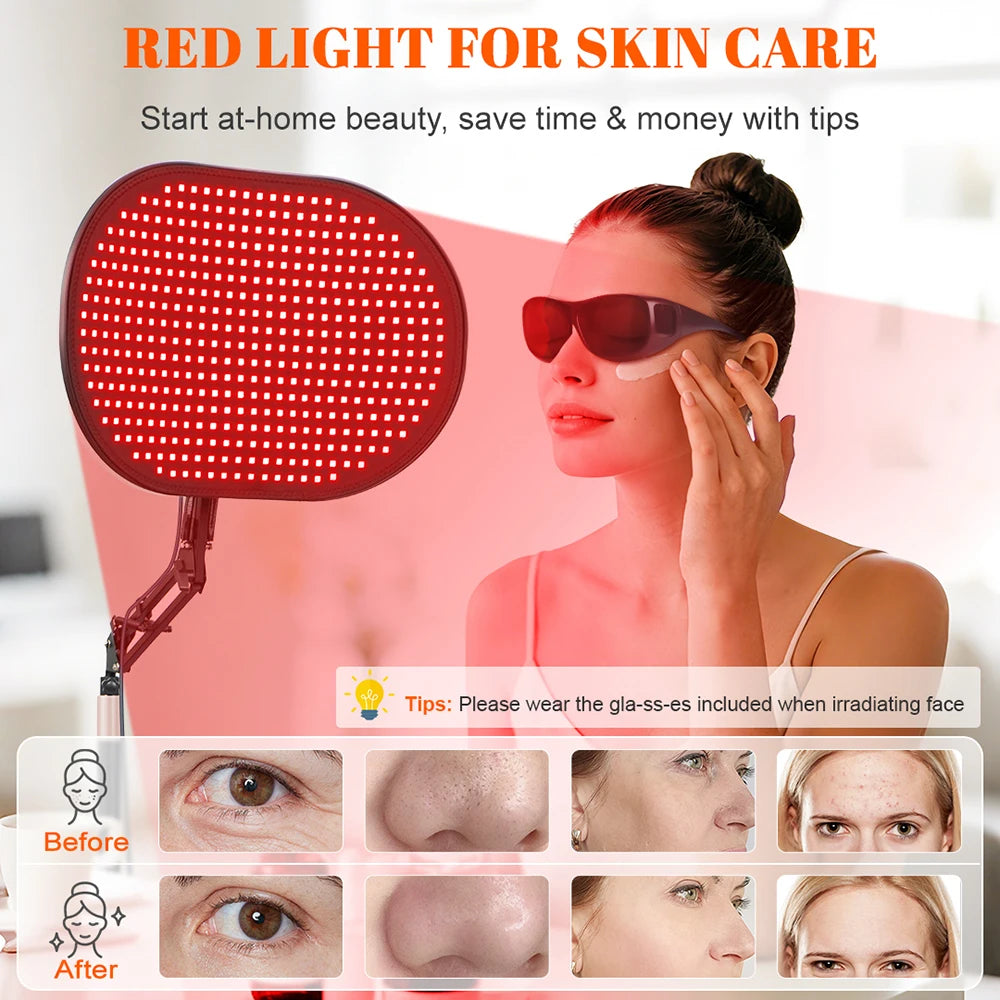 Astarexin Infrared Red Light Therapy Panel 660nm 850nm For Face