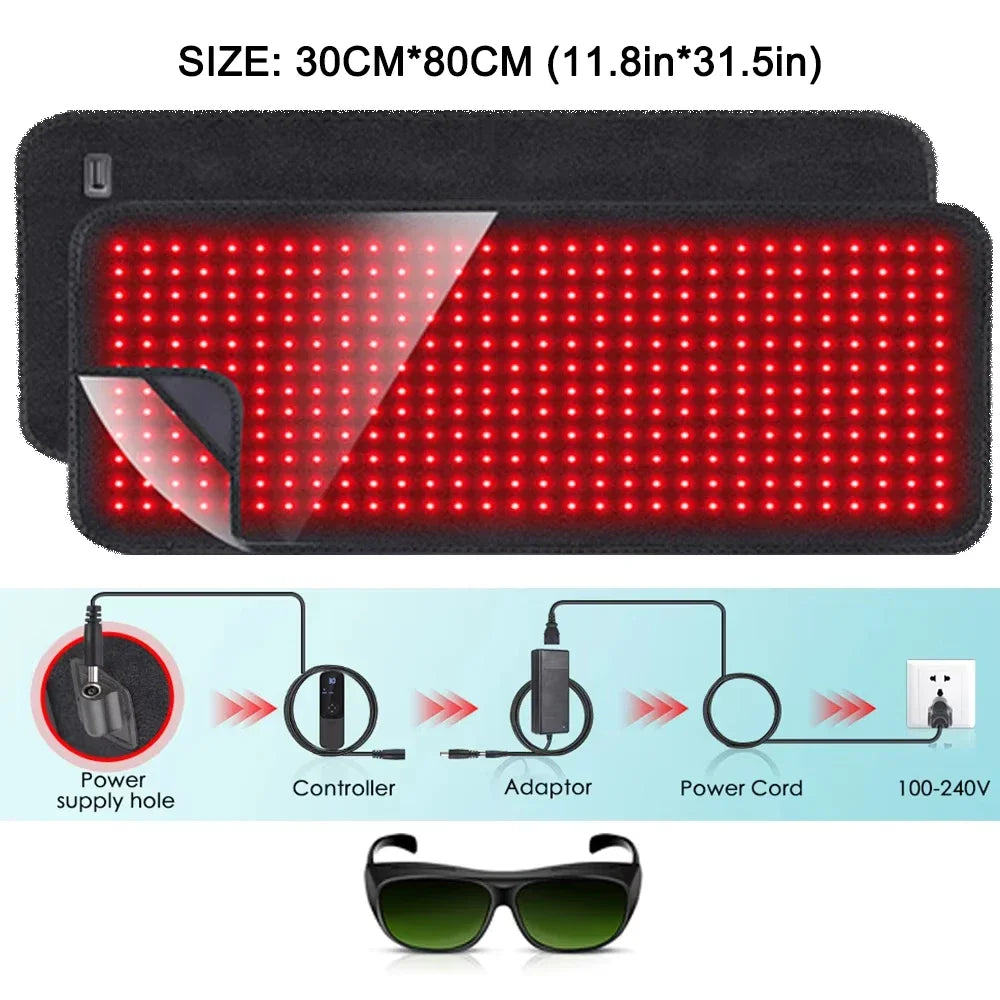 Astarexin Red Light Therapy Infrared Heating Pad For Body Pain Relief