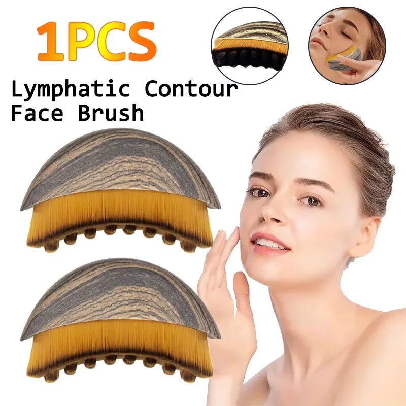 Lymphatic Contour Face Brush Ergonomic Drainage Massager LBHL31