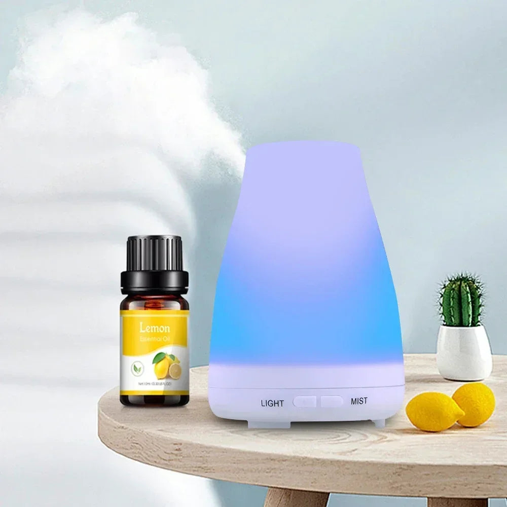 Pure Natural Essential Oil Set Lemon Mint Rose Tea Tree Lavender Jasmine 6x10ml