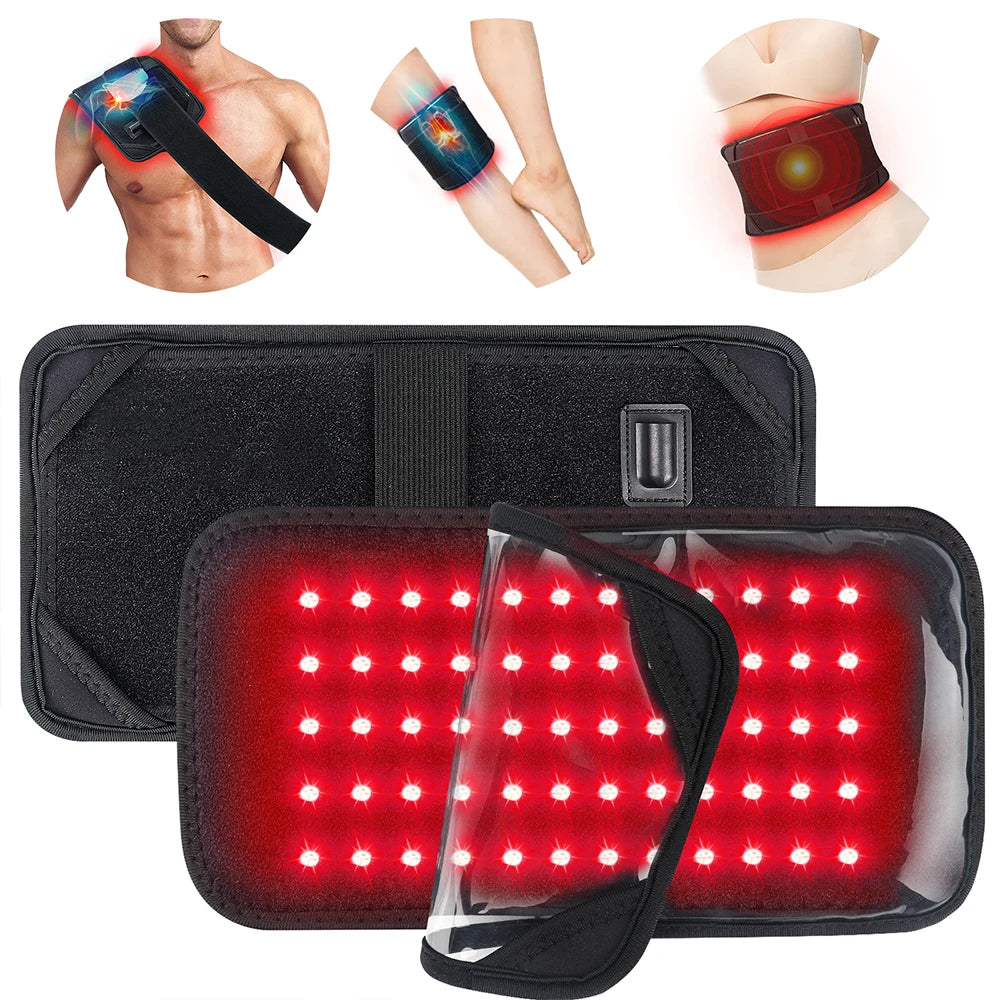 Red Light Therapy Waist Belt with 60 LEDs 660nm and 120 LEDs 850nm Near Infrared
